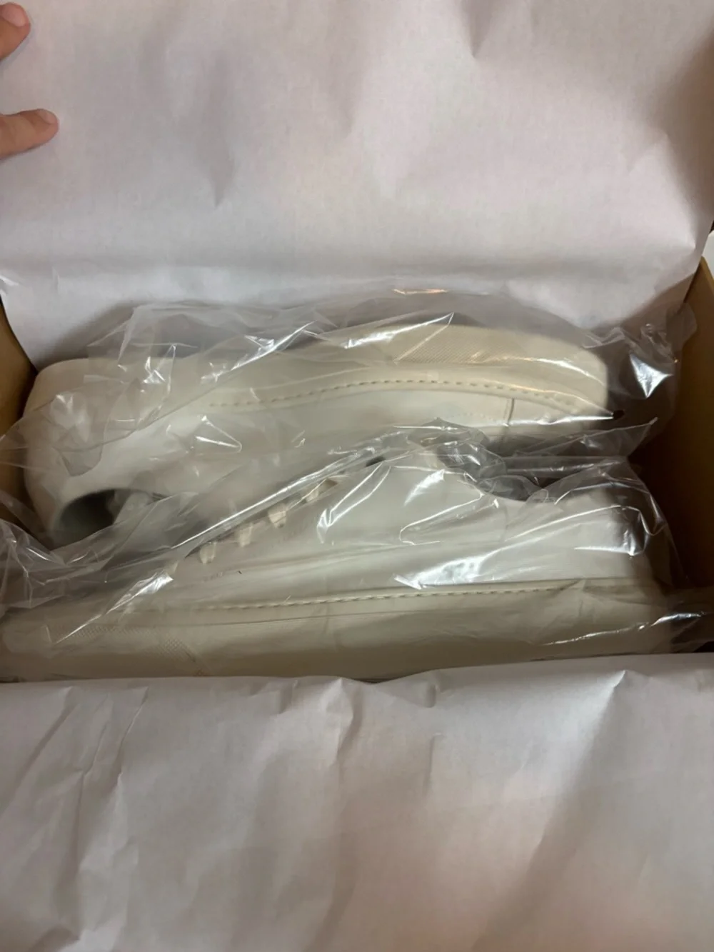 Good Man Brand Edge Lo-Top‎ Sneaker | Nappa Leather NIB Natural White Cream